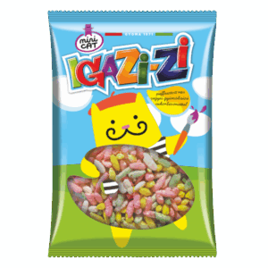 |IGAZI-ZI puffasztott rizs vegyes gyümöcs cukorbevonattal||